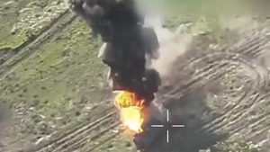 Nga công bố video máy bay không người lái tấn công thiết giáp Ukraine