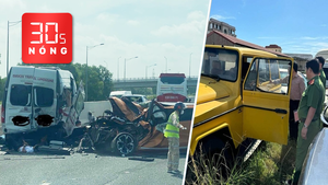 Bản tin 30s Nóng: Tai nạn trên cao tốc Hà Nội - Hải Phòng; Quảng Bình tiêu hủy 2 siêu xe