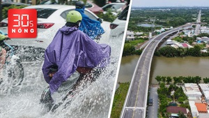 Bản tin 30s Nóng: Flycam cầu nối huyện Bình Chánh với Nhà Bè; Mưa lũ gây ngập lụt nhiều nơi