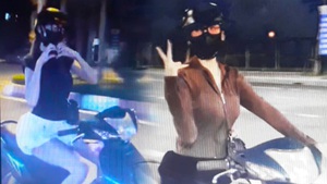 Cô gái trẻ chạy xe máy buông tay, 'làm xiếc' bị phạt hơn 14 triệu đồng