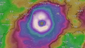 Tâm bão số 3 mạnh cấp 14 đang áp sát bờ biển, đã sơ tán 47 ngàn người