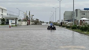 Nhiều nhà xưởng khu công nghiệp ở Hải Phòng bị nhấn chìm trong nước