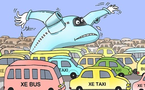Sân bay đầy xe vẫn khó về nhà