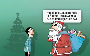 Ông già Noel đi vi hành trường học