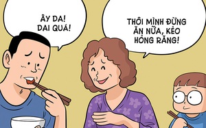 Đứa con trai đứng bên lề gia đình hạnh phúc