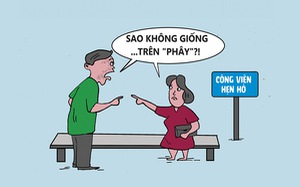 Chuyện hẹn hò 'té ngửa'