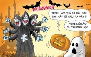 Cosplay 'ba đầu sáu tay' chơi Halloween