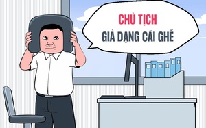 Sếp cải trang thành cái ghế để theo dõi nhân viên