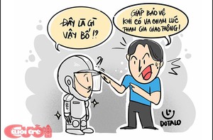 Nón bảo hiểm hậu tai nạn giao thông