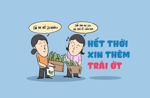 Bà nội trợ trong cơn 'tăng động' của trái ớt