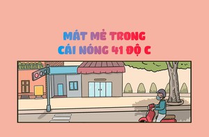 Vẫn mát mẻ dù nhiệt độ lên tới 41 độ C
