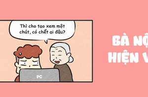 Sự cố hi hữu, bà nội 'hiện' về giữa lớp học trực tuyến