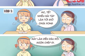 Có 2 loai học sinh sau Tết