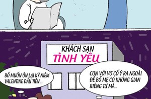 Hai bố con đụng độ ngày Valentine