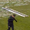 Chuyện lạ: Dùng thang để cào tuyết trong sân vận động