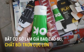 Bắt cơ sở làm giả bao cao su, chất bôi trơn cực lớn
