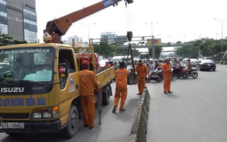 Giao thông xáo trộn ngày đầu đóng nút giao Nguyễn Văn Thương - Điện Biên Phủ