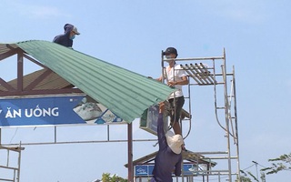Tháo dỡ chợ đêm Lý Sơn