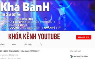 Cục Phát thanh truyền hình yêu cầu YouTube hạ kênh của Khá Bảnh