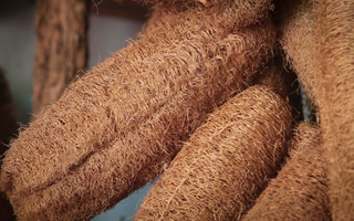 Độc đáo những tác phẩm làm từ xơ mướp