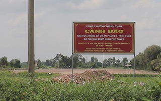 Mua đất phân lô bán nền, coi chừng mất tiền, nhận đất ảo