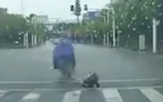 Video: Bức xúc với hình ảnh làm rơi bé gái khỏi xe, còn đá bé ngã sõng soài