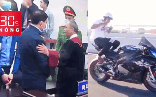 Bản tin 30s Nóng: Hình ảnh cựu Chủ tịch Hà Nội tại phiên tòa xử kín; Ăn mì trên xe phân khối lớn, ‘sốc’!