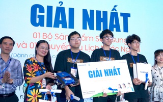 Ấn tượng giải pháp công nghệ của học sinh tại vòng chung kết 'Cùng bạn kiến tạo tương lai'