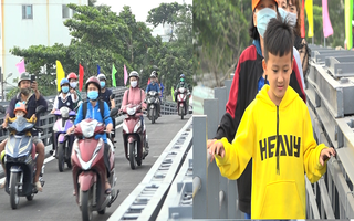 Video: Thông xe cầu An Phú Đông, người dân hết cảnh 'qua sông lụy đò'