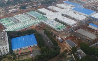 Video: Bệnh viện dã chiến 1.000 giường ở Vũ Hán đã sẵn sàng đối phó dịch Corona