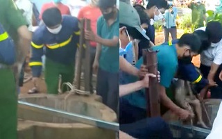 Video: Tấm bê tông bị gãy khiến cháu bé rơi xuống giếng sâu 30m tử vong