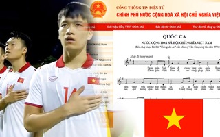 Video: Yêu cầu các hoạt động thể thao của Việt Nam sử dụng bản Quốc ca trên website Chính phủ