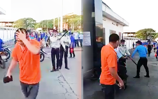Video: Xác minh vụ nam công nhân bị bảo vệ đánh chảy máu đầu ở Bình Dương