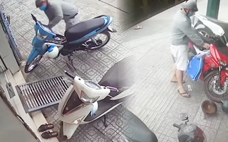 Video: Nam thanh niên trong 45 phút trộm 2 xe máy ở quận Gò Vấp