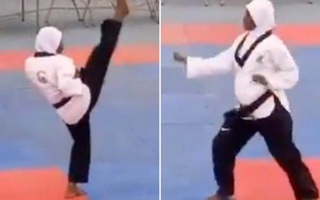 Video: Nữ võ sĩ mang bầu 8 tháng ‘đi đường quyền’ đẹp mắt, đoạt HCV taekwondo