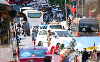 Video: Vất vả nghỉ lễ ở Đà Lạt, huy động tối đa CSGT phân luồng giao thông