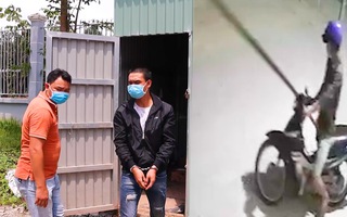 Video: Hai đối tượng ăn trộm xe máy đi qua chốt kiểm dịch... bị công an bắt giữ