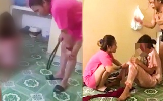 Video: Bắt 2 cô gái vụ lột quần áo, đổ bột giặt lên đầu, hành hạ thiếu nữ 15 tuổi ở Thái Bình