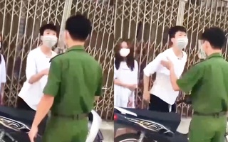 Video: Chở bạn gái ra đường lúc giãn cách còn to tiếng 'ông là cái gì, tưởng công an là tôi sợ à?'