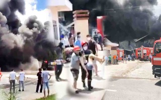Video: Cháy lớn tại công ty sản xuất mút trong Khu công nghiệp Nam Tân Uyên mở rộng
