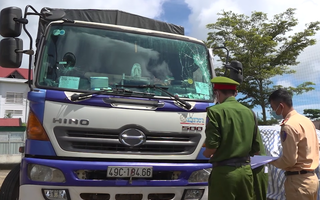 Video: Bắt giữ tài xế xe tải tông gãy 2 rào chắn chốt kiểm dịch bỏ chạy 100km