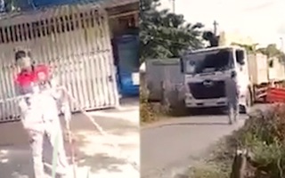 Video: Xôn xao xe chở cây vú sữa 'khủng' cho trưởng phòng CSGT Trà Vinh