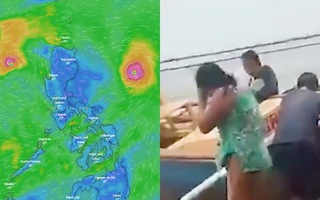 Video: Bão Conson đi qua Philippines, ít nhất 18 ngư dân mất tích