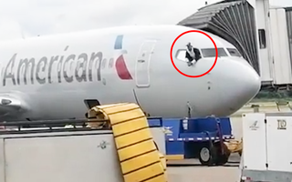 Video: Nam hành khách đột nhập buồng lái, phá hỏng máy bay đang đậu tại đường băng