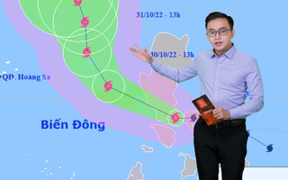 Dự báo thời tiết 29-10: Bão NALGAE mạnh dần lên; Từ Quảng Trị đến Cà Mau biển động mạnh, sóng cao 3-5m