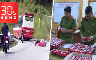 Bản tin 30s Nóng: Xe khách va chạm với nhiều xe máy; Phá đường dây mua bán hóa đơn 25.000 tỉ
