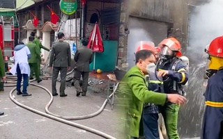 Video: Phá cửa quán bún mẹt đang cháy, phát hiện nữ chủ quán chết trên gác