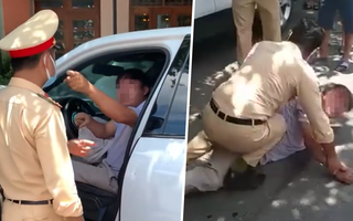 Video: Tài xế ô tô có biểu hiện say xỉn, gây tai nạn còn chống đối lực lượng làm nhiệm vụ