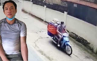 Video: Bắt nghi phạm trộm cả xe máy và hàng của shipper