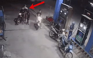 Video: Camera ghi hình nhóm thanh niên quỵt 250.000 đồng mua xăng của nữ nhân viên